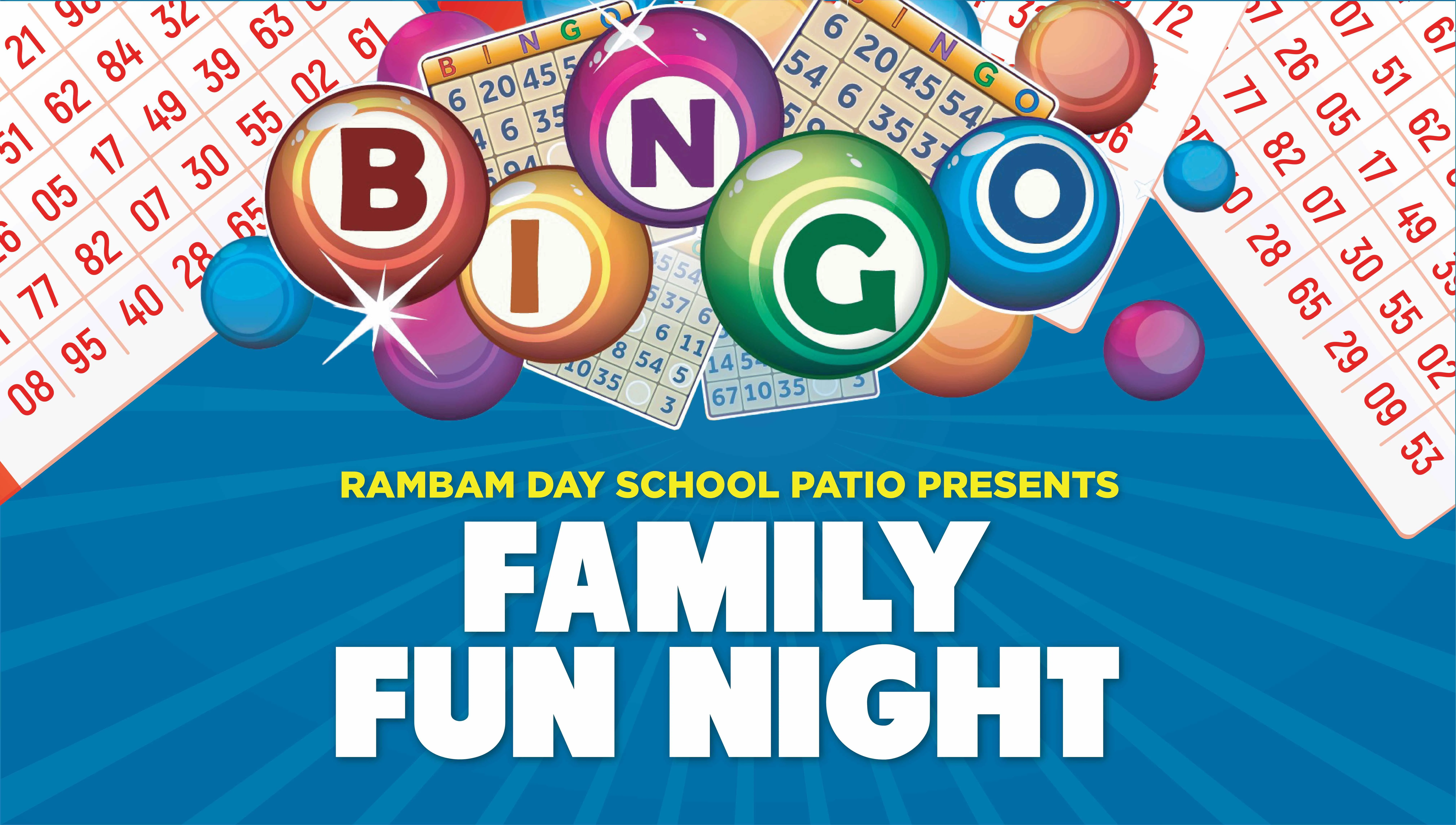 Bingo Family Fun Night web banner